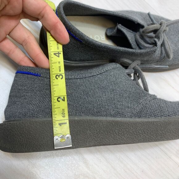 Rothys The Monty Shoes Men\'s Size 8.5‎ Gray Knit Chukka Sneakers main image 7